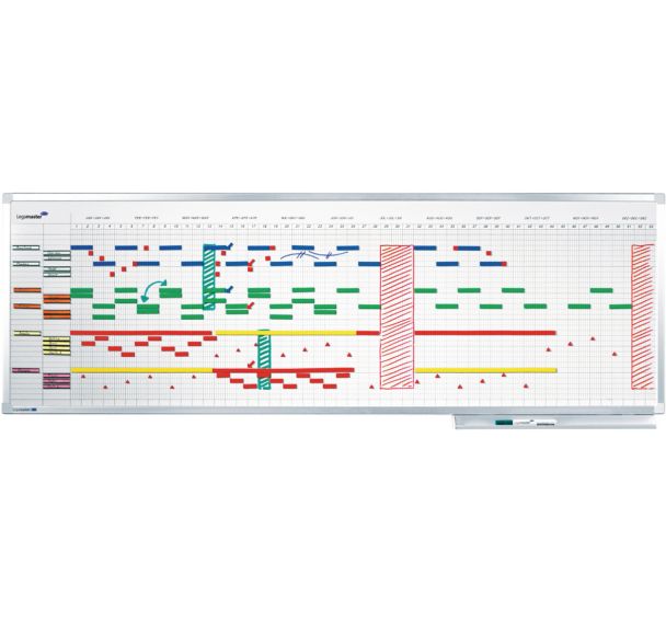 PROFESSIONAL planning annuel 12 mois 50x150cm Émail