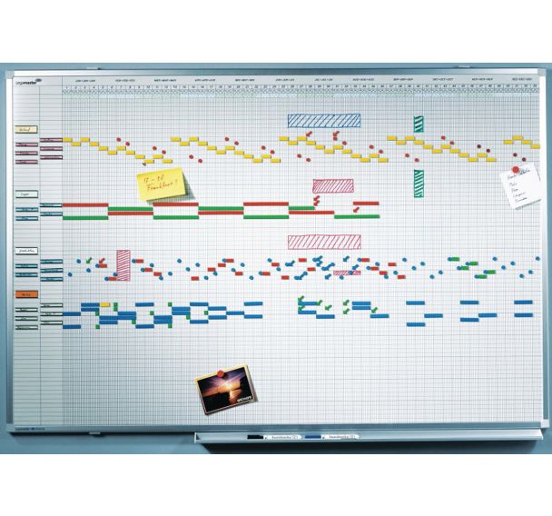 PROFESSIONAL planning annuel 12 mois 75x150cm Émail