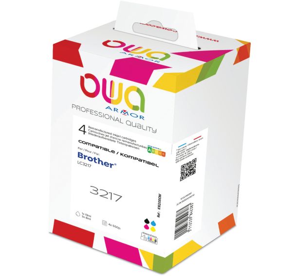 Pack4 cartouche BROTHER LC-3217 - 4 couleurs