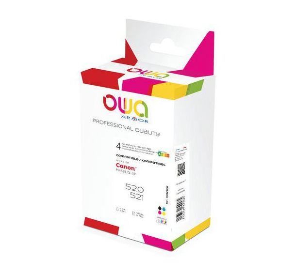 Pack4 cartouche Canon PGI-520 CLI-521 - 4 couleurs