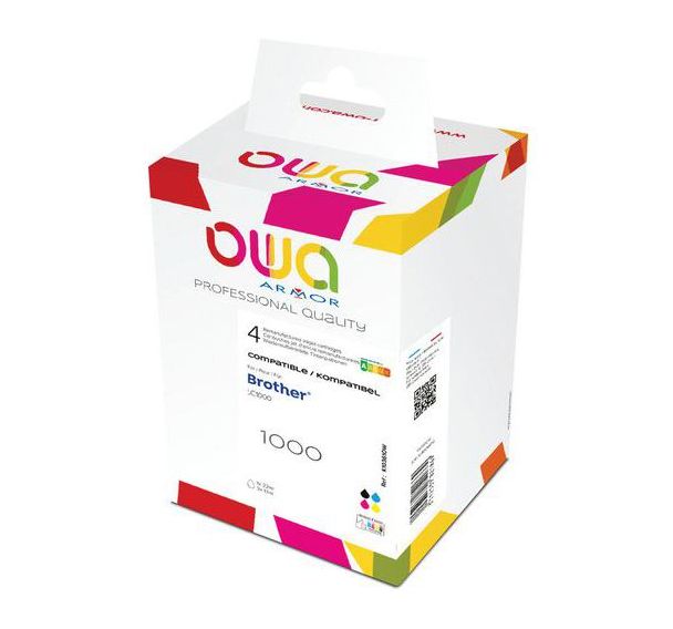 Pack4 cartouche remanufacturée BROTHER LC1000 - 4 couleurs