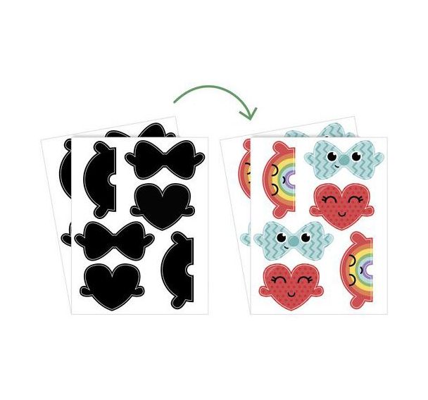 Pack 12 gommettes thermosensibles