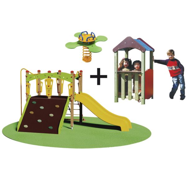 Pack 1 structure baghera + 1 ressort + 1 cabane + 1 panneau - Jambes Scelle