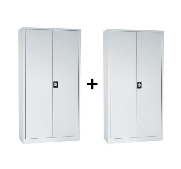 Pack 2 armoires portes battantes Orel - Manutan Expert