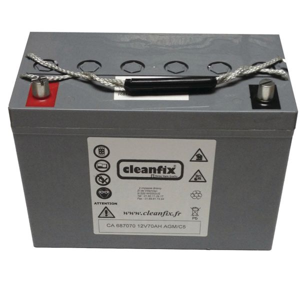 Pack 2 batteries Cleanfix 105 ah pour autolaveuse RA 505 IBCT