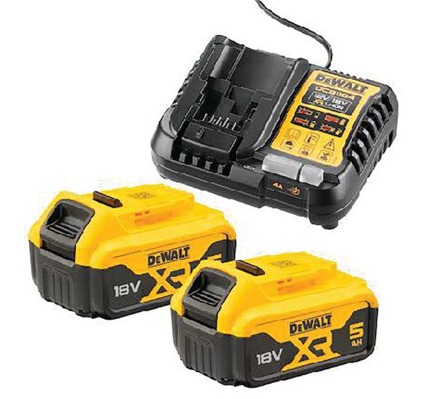 Pack 2 batteries XR 18V 5Ah + chargeur
