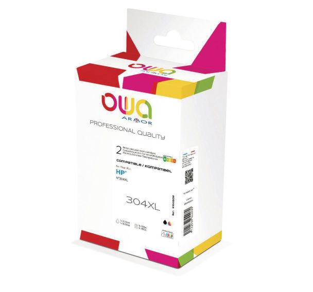 Pack 2 cartouches compatibles HP 304 XL Black + 3 CMY - OWA