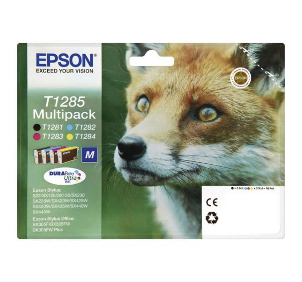 Multipack cartouche jet d'encre T1285 ''Renard'' - Epson