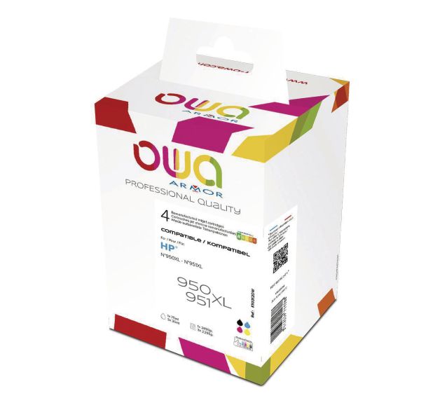 Pack 4 cartouches compatibles HP 950XL/951XL BCMY - OWA