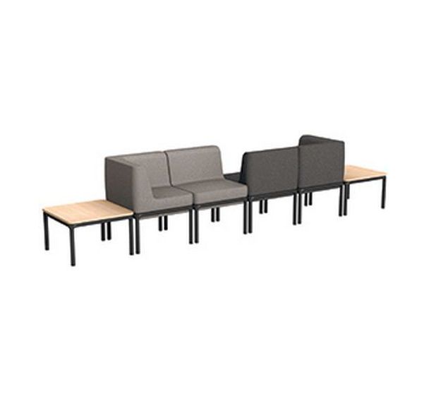 Pack 4 places Lotua+2 tables basses tissu 100% polyeste _ Sokoa