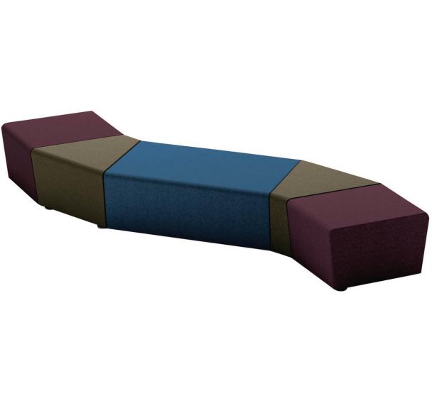 Pack 5 poufs Maldiv ambiance PVC Sokoa