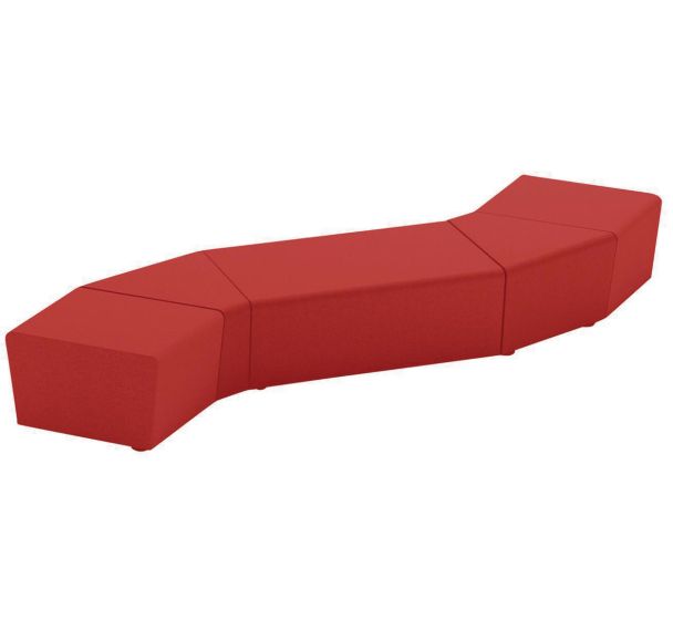 Pack 5 poufs Maldiv enduit PVC Sokoa