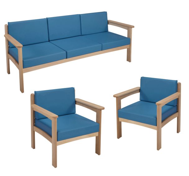 Pack Autize : 1 Canapé 3 places + 2 fauteuils - Manutan Expert