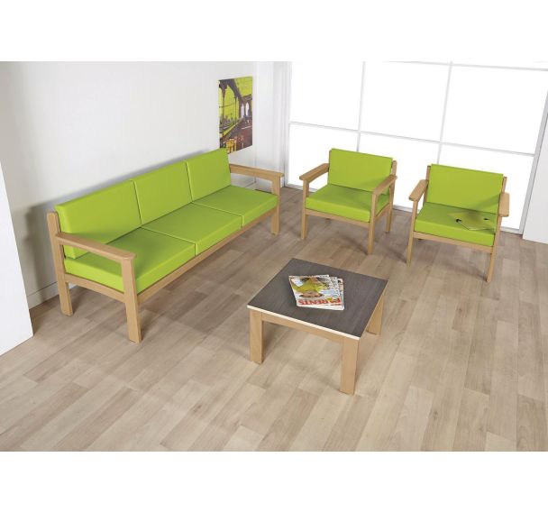 Pack Autize : 1 Canapé 3 places + 2 fauteuils - Manutan Expert