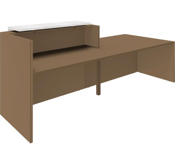 Pack Azura : Banque accueil 1 module haut + 1 module bas avec top