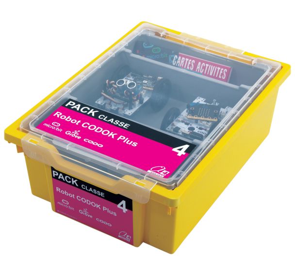 Pack Classe Robotique : 4 robots CODOK Plus avec micro:bit