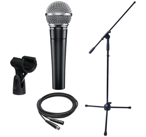 Pack Micro 1 SM58 + 1 pied K&M + 1 câble XLR - Shure