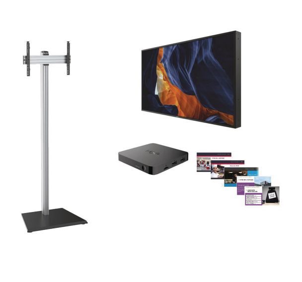 Pack affichage dynamique et informatif : moniteur 55'' Philips et TVTools 3 ans