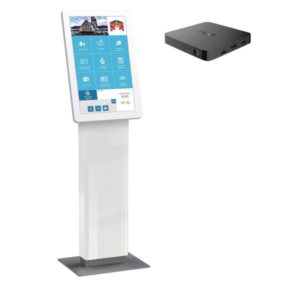 Pack borne intérieure d'affichage légal, moniteur tactile 24'' et TVTools 3 ans