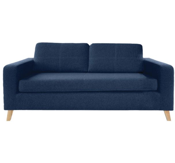 Pack canapé Colorado tissu pied bois