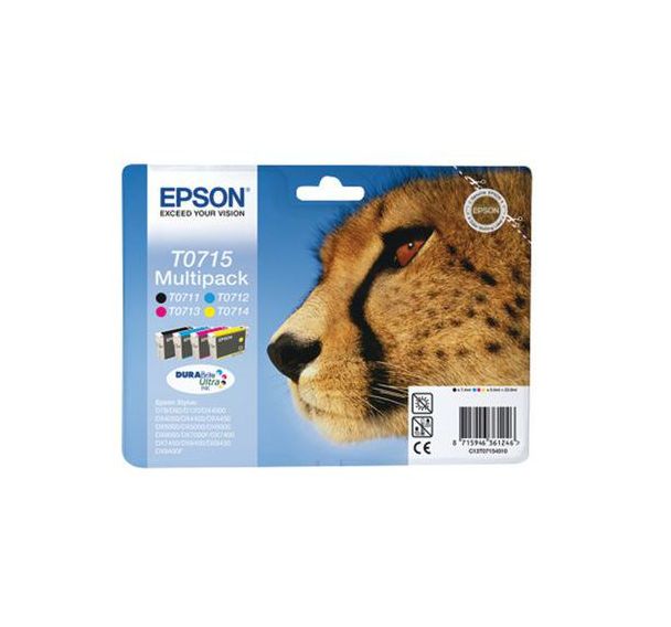 Multipack cartouche jet d'encre T0715 ''Guépard'' - Epson