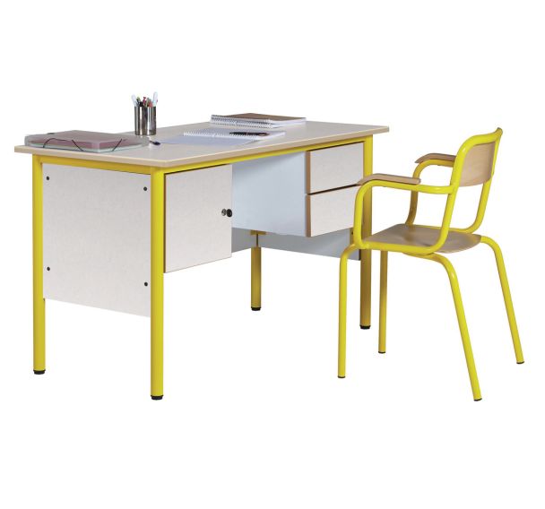 Pack chaire de professeur plateau Beige + fauteuil de maître - Manutan Expert