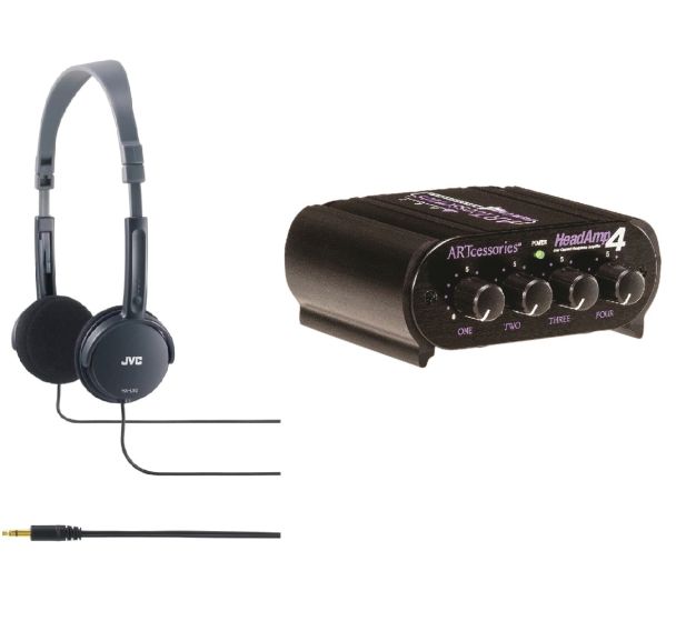 Pack coin écoute audio 4 casques - JVC/Art