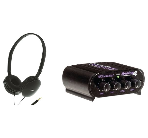 Pack coin écoute audio 4 casques - JVC/Art