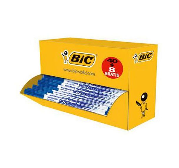 Pack collectivité 48 feutres Velleda pointe fine encre bleue