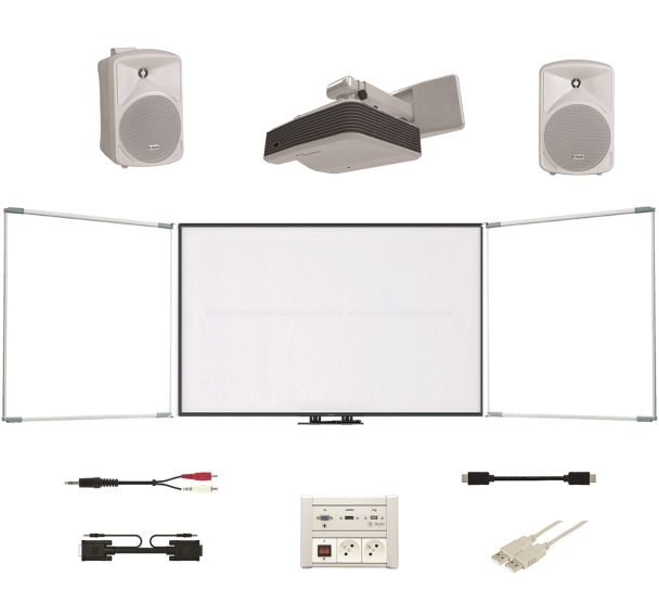 Pack complet TBI i3board 87'' triptyque mural - I3