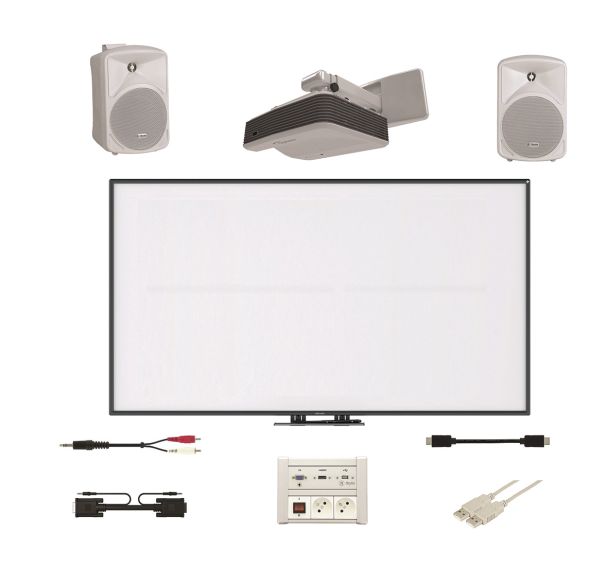 Pack complet TBI simple i3board 87'' mural - I3