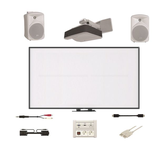 Pack complet TBI simple i3board 87'' mural - I3