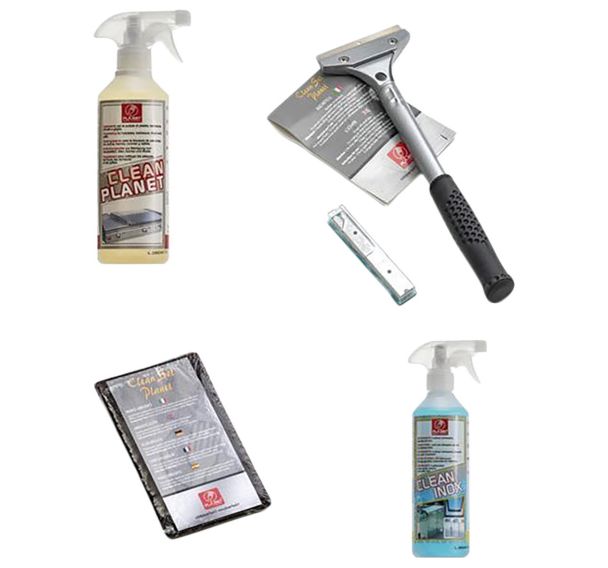 Pack complet nettoyage pour plancha inox - 214006 - Planet