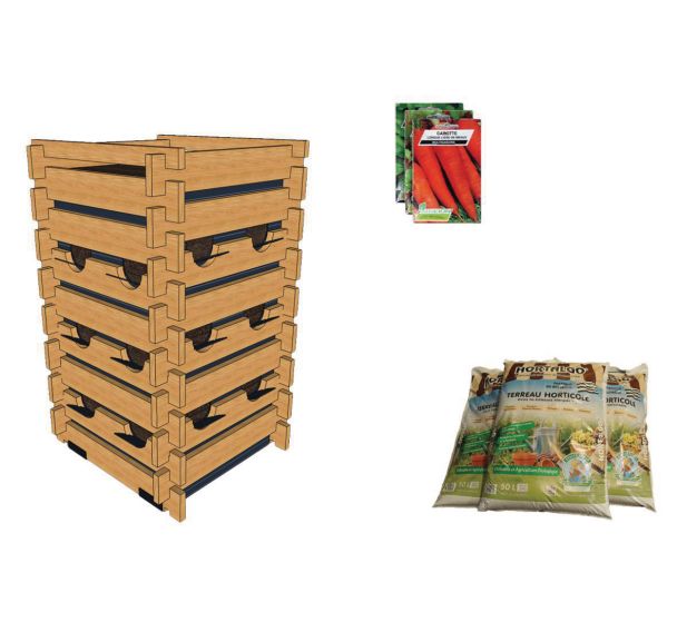 Pack complet : tour culture - terreau - graines