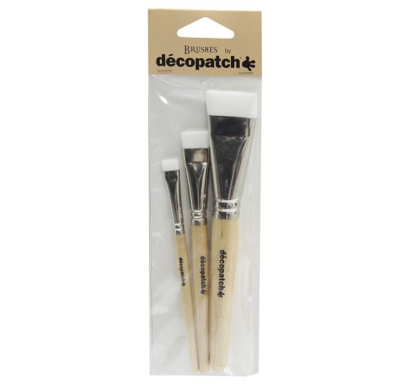 Pack de 3 pinceaux nylon (Lot de 10)