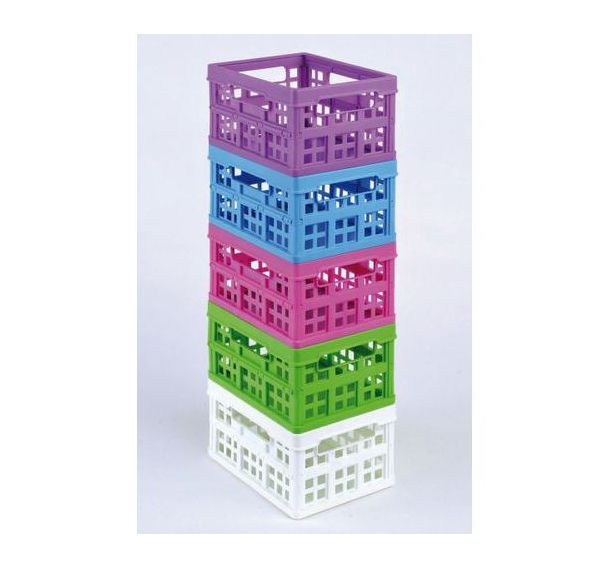 Pack de 5 petites caisses pliantes