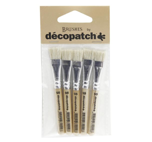 Pack de 5 petits pinceaux pure soie (Lot de 24)