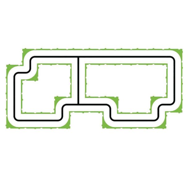 Pack découverte - Piste puzzle - Parcours ville 40 pièces taille S - Makeblock