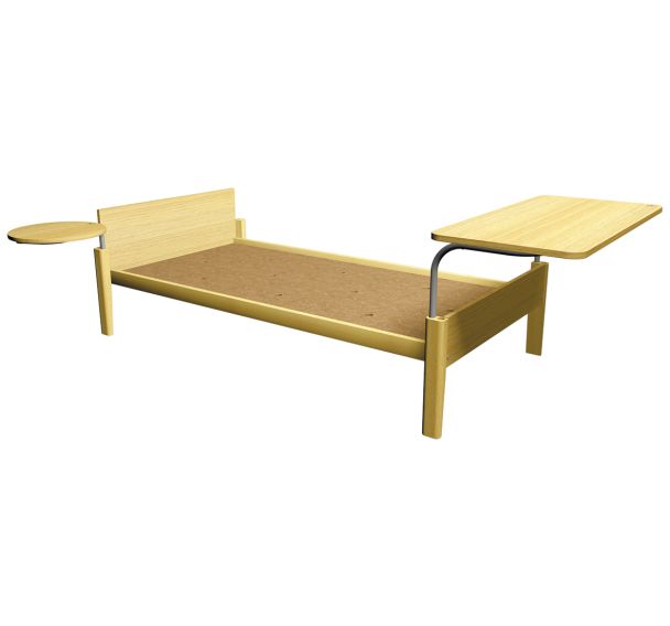 Pack lit MAXX sommier agglo + chevet + bureau - Manutan expert