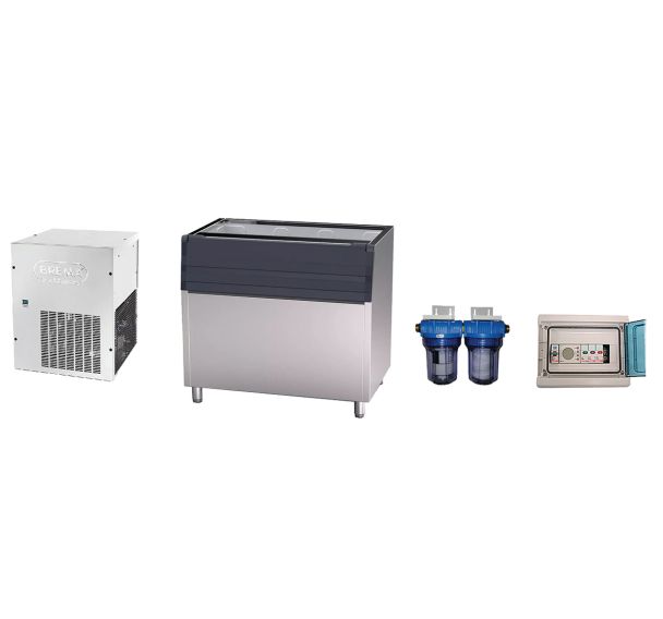 Pack machine à glace OLY avec bac, anti-tartre, minuteur +instal PCS2-Brema