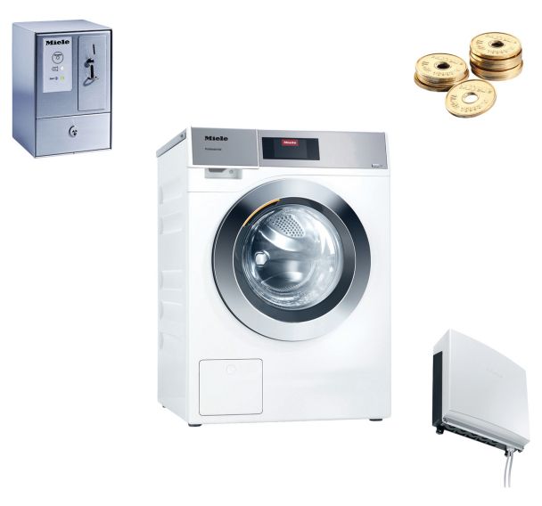 Pack monnayeur Lave-linge pro à clapet 8kg PWM 908 DV LW-Miele