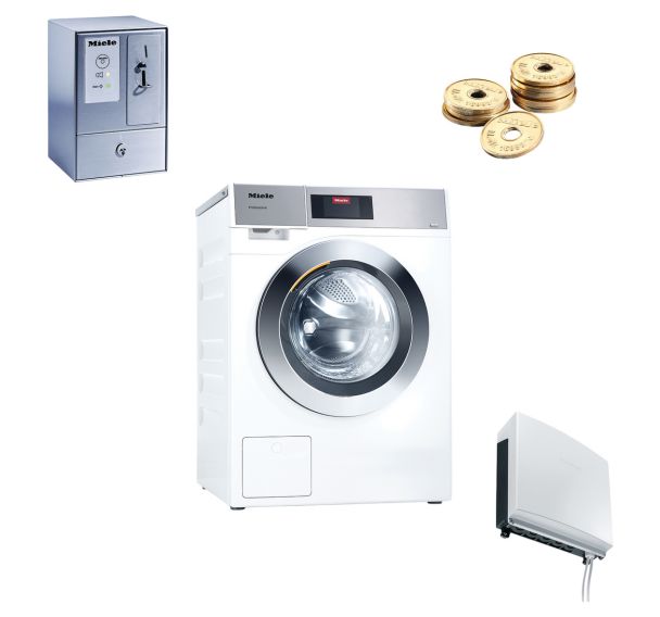 Pack monnayeur Lave-linge pro à pompe 8kg PWM 908 DP LW-Miele