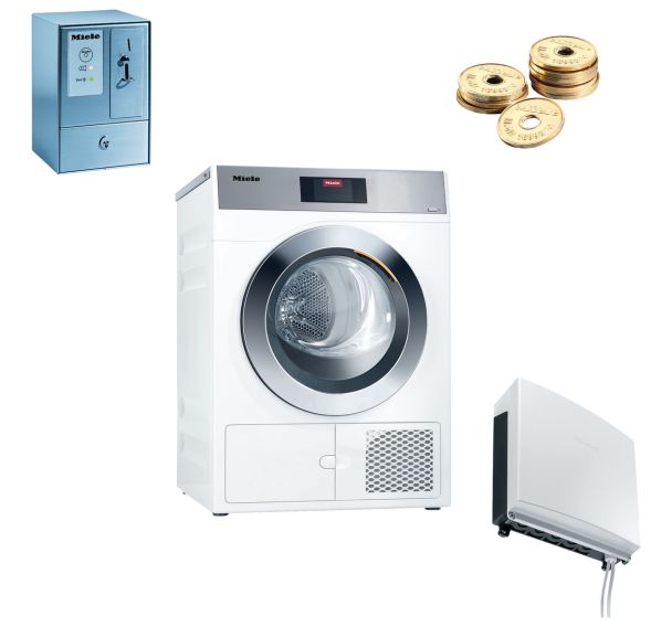 Pack monnayeur Sèche-linge pro à pompe 8 kg PDR 908 HP LW-Miele