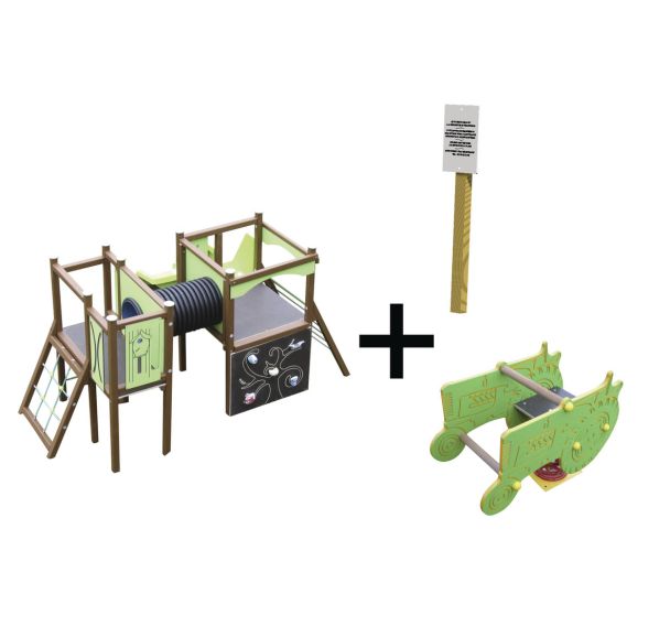 Pack papyrus alu + jeu ressort SAM + panneau d'information platine