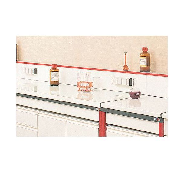 Paillasse de laboratoire modulaire - Grès - Avec dosseret