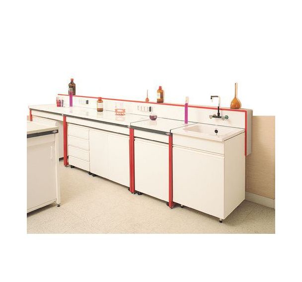 Paillasse de laboratoire modulaire - Grès - Sans dosseret