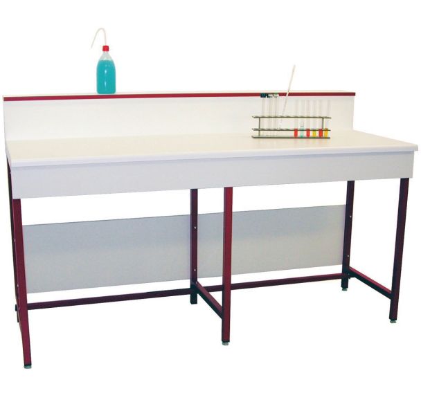 Paillasse de laboratoire modulaire - Stratifié - Avec dosseret