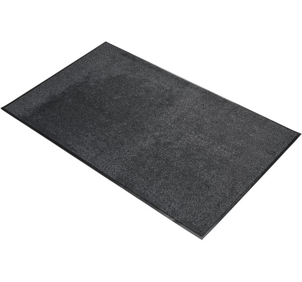 Paillasson lavable technologie microfibre-0,9mx1,5m-Noir