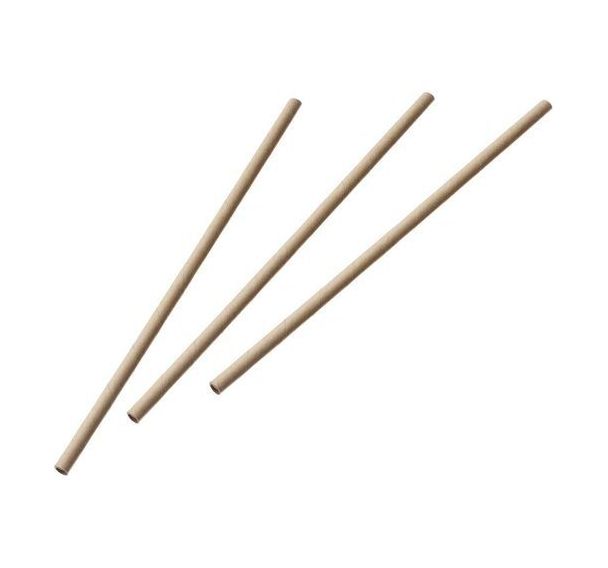 Paille en papier - Kraft - 20 cm - ? 6 mm