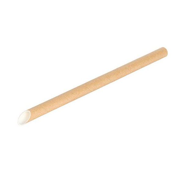 Paille en papier biseautée - boîte de 100 - Matfer Flo